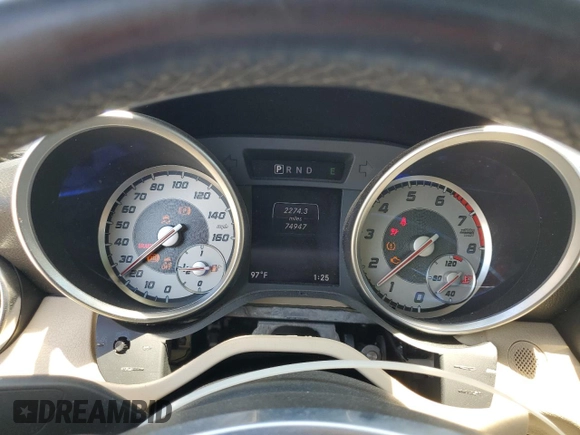2014 Mercedes-Benz SLK-Class SLK 250 with VIN WDDPK4HA0EF075367, listed as a Copart auction lot 62436164 with 74,947 mi miles and Salvage Title. Bid and sale history available at carsss.com. Image 9.