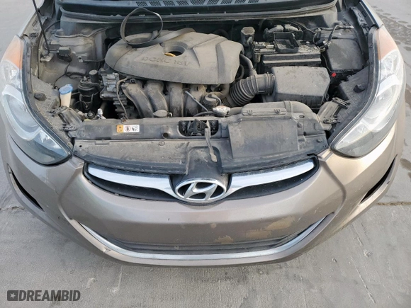 2013 Hyundai Elantra GLS PZEV with VIN 5NPDH4AE5DH351698, listed as a Copart auction lot 50455445 with 0 mi miles and Clean Title. Bid and sale history available at carsss.com. Image 11.