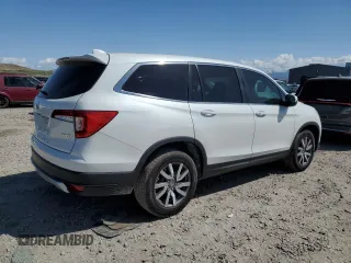 2021 Honda Pilot EX-L with VIN 5FNYF6H5XMB007730, listed as a Copart auction lot 53751955 with 71,097 mi miles and Salvage Title. Bid and sale history available at DreamBid. Image 3.