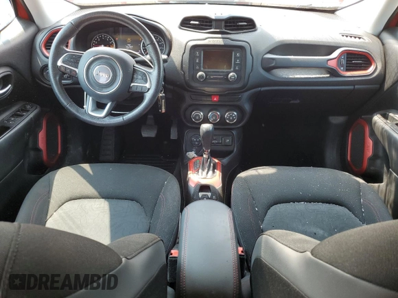 2015 Jeep Renegade Trailhawk with VIN ZACCJBCT9FPB78763, listed as a Copart auction lot 59810285 with 154,413 mi miles and Clean title. Bid and sale history available at DreamBid. Image 8.
