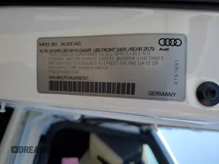 2019 Audi A5 Sportback Premium Plus with VIN WAUBNCF53KA008747, listed as a Copart auction lot 68033083 with 41,219 mi miles. Bid and sale history available at carsss.com. Image 12.