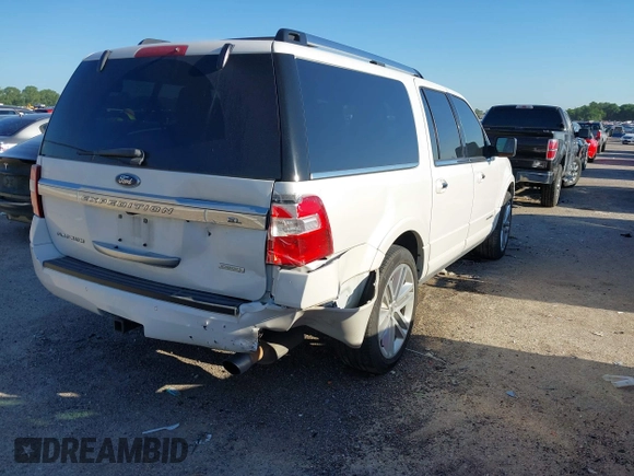 2016 Ford Expedition Max Platinum with VIN 1FMJK1LTXGEF31256, listed as a IAAI auction lot 42475858 with 134,167 mi miles and . Bid and sale history available at DreamBid. Image 4.