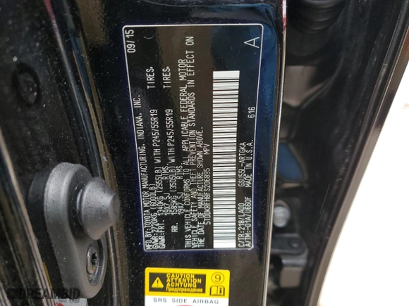 2015 Toyota Highlander Limited with VIN 5TDDKRFH8FS206895, listed as a Copart auction lot 44182455 with 85,927 mi miles and Salvage Title. Bid and sale history available at carsss.com. Image 14.