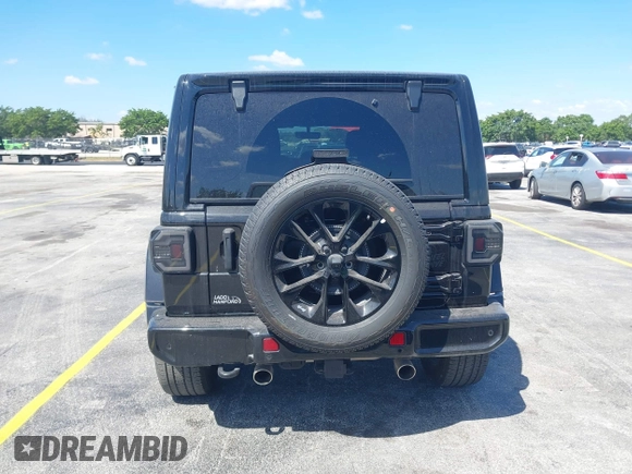 2021 Jeep Wrangler Unlimited Sport S with VIN 1C4HJXDN4MW669387, listed as a IAAI auction lot 41889814 with 17,333 mi miles and . Bid and sale history available at DreamBid. Image 16.