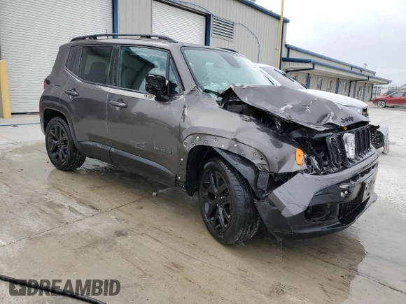 2018 Jeep Renegade Latitude z VIN ZACCJABB3JPG81927, wystawiony jako Copart lot #52442985 z przebiegiem 72 256 mil mil oraz Szkoda całkowita • Salvage title. Historia ofert i sprzedaży dostępna na DreamBid. Obrazek 4.