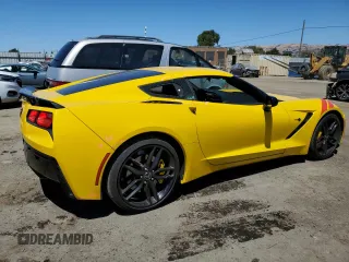 2015 Chevrolet Corvette Z51 3LT with VIN 1G1YM2D7XF5116823, listed as a Copart auction lot 67700024 with 103,399 mi miles and Salvage Title. Bid and sale history available at carsss.com. Image 3.