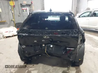 2024 Hyundai Kona Limited with VIN KM8HECA35RU097714, listed as a IAAI auction lot 40592804 with 6,971 mi miles. Bid and sale history available at carsss.com. Image 6.