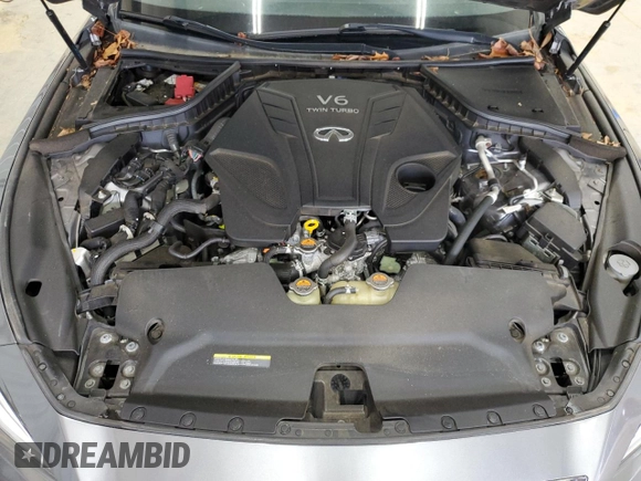 2019 Infiniti Q50 Luxe with VIN JN1EV7AR2KM554667, listed as a Copart auction lot 62788934 with 27,606 mi miles and Salvage Title. Bid and sale history available at carsss.com. Image 11.