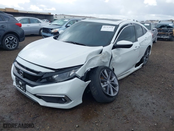 2019 Honda Civic Sedan EX-L with VIN 19XFC1F70KE202584, listed as a IAAI auction lot 41727976 with 67,891 mi miles. Bid and sale history available at carsss.com. Image 17.