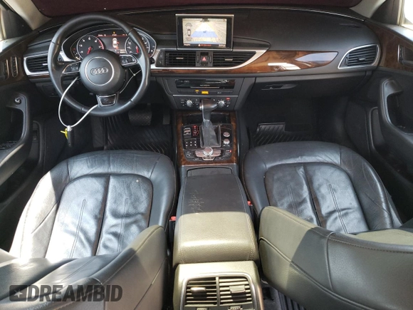 2015 Audi A6 Premium Plus with VIN WAUGFAFC2FN037063, listed as a Copart auction lot 58071405 with 150,007 mi miles and Salvage title. Bid and sale history available at DreamBid. Image 8.