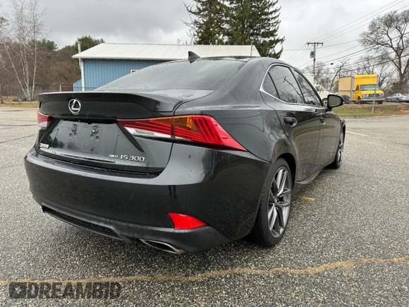 2019 Lexus IS 300 with VIN JTHC81D22K5035098, listed as a Copart auction lot 52459935 with 165,348 mi miles and Clean title. Bid and sale history available at DreamBid. Image 4.