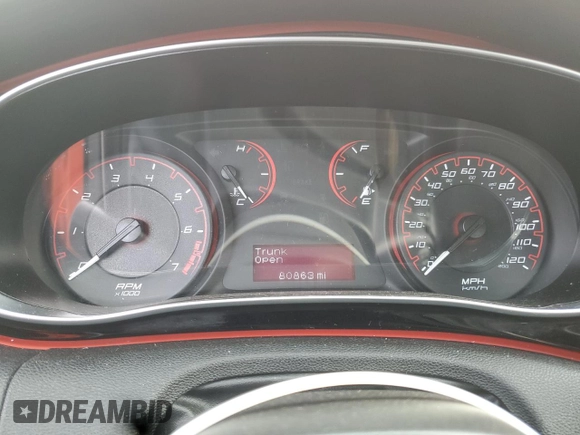 2015 Dodge Dart SXT with VIN 1C3CDFBB9FD362482, listed as a Copart auction lot 42814185 with 80,863 mi miles and Salvage Title. Bid and sale history available at DreamBid. Image 9.
