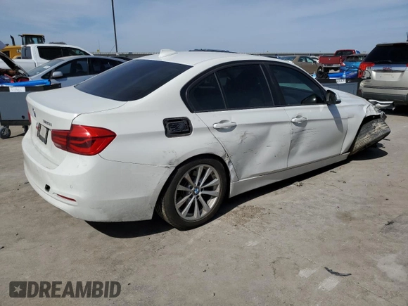 2017 BMW 3 Series 320i with VIN WBA8E1G53HNU13232, listed as a Copart auction lot 49225525 with 0 mi miles and Salvage Title. Bid and sale history available at carsss.com. Image 3.