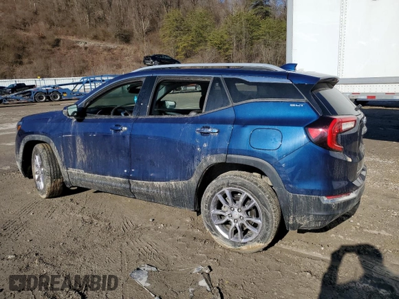 2022 GMC Terrain SLT with VIN 3GKALVEV3NL241417, listed as a Copart auction lot 45960495 with 47,808 mi miles and Salvage title. Bid and sale history available at DreamBid. Image 2.