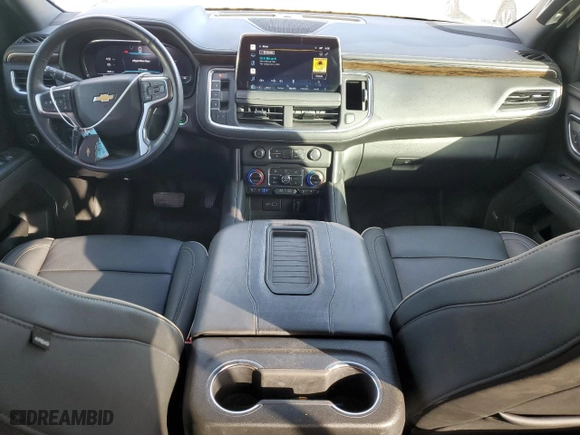 2022 Chevrolet Tahoe Premier with VIN 1GNSKSKD5NR100605, listed as a Copart auction lot 77857374 with 35,187 mi miles and Salvage Title. Bid and sale history available at carsss.com. Image 8.