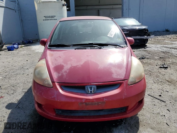 2008 Honda Fit with VIN JHMGD38498S050986, listed as a Copart auction lot 54211615 with 107,668 mi miles and Salvage Title. Bid and sale history available at carsss.com. Image 5.
