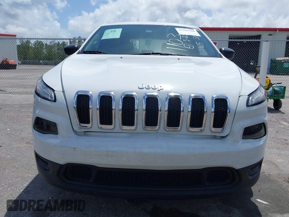 2017 Jeep Cherokee Sport with VIN 1C4PJLAB6HW661103, listed as a IAAI auction lot 41945706 with 95,991 mi miles. Bid and sale history available at carsss.com. Image 13.