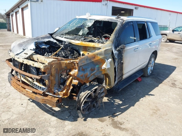 2023 Chevrolet Tahoe High Country with VIN 1GNSKTKL8PR107273, listed as a IAAI auction lot 39659700 with 31,085 mi miles. Bid and sale history available at carsss.com. Image 2.