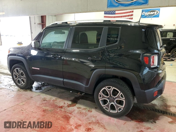 2018 Jeep Renegade Limited z VIN ZACCJBDB5JPH55299, wystawiony jako Copart lot #55122775 z przebiegiem Nie podano mil oraz Szkoda całkowita • Salvage title. Historia ofert i sprzedaży dostępna na DreamBid. Obrazek 2.
