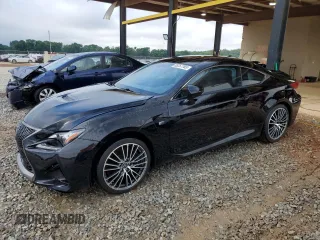 2015 Lexus RC F with VIN JTHHP5BC7F5002826, listed as a Copart auction lot 55257765 with 80,801 mi miles and Salvage title. Bid and sale history available at DreamBid. Image 1.