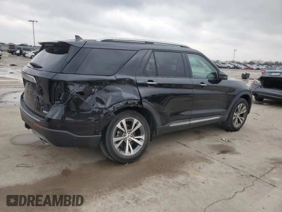 2020 Ford Explorer Platinum z VIN 1FM5K8HC0LGA60137, wystawiony jako Copart lot #87540635 z przebiegiem 24 929 mil mil oraz Szkoda całkowita • Salvage title. Historia ofert i sprzedaży dostępna na DreamBid. Obrazek 3.