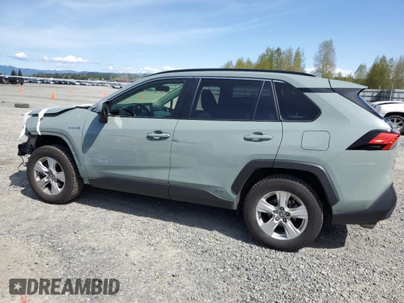 2021 Toyota RAV4 Hybrid XLE with VIN JTMRWRFV3MD134951, listed as a Copart auction lot 53275155 with 46,464 mi miles and Salvage Title. Bid and sale history available at carsss.com. Image 2.