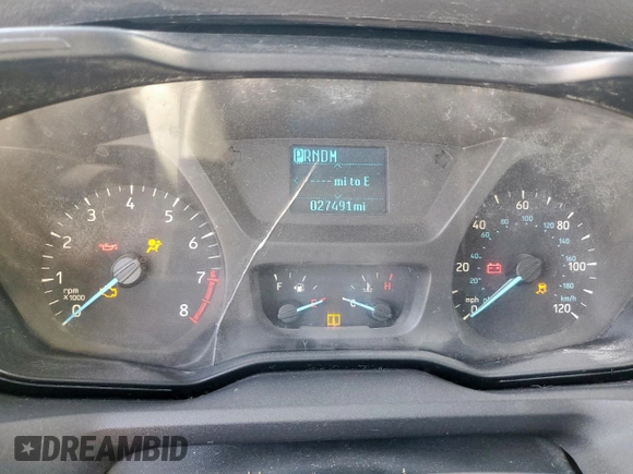 2018 Ford Transit Passenger XL with VIN 1FBAX2CM6JKA67593, listed as a Copart auction lot 54932145 with 27,491 mi miles and Salvage title. Bid and sale history available at DreamBid. Image 9.