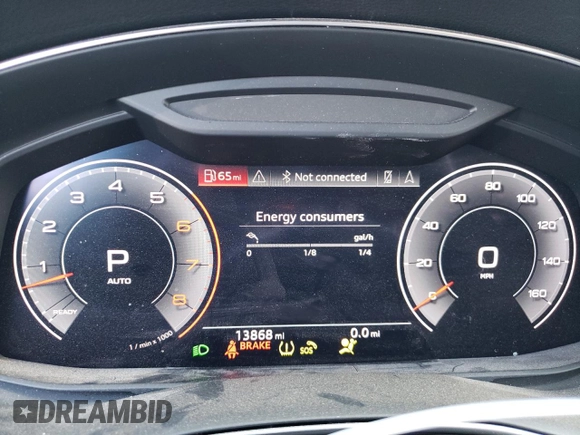 2019 Audi Q8 Premium z VIN WA1AVAF13KD011091, wystawiony jako Copart lot #42873545 z przebiegiem 13 868 mil mil oraz Szkoda całkowita • Salvage title. Historia ofert i sprzedaży dostępna na DreamBid. Obrazek 9.