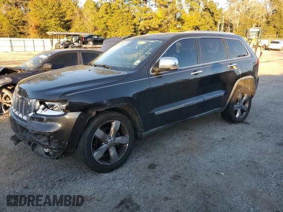 2011 Jeep Grand Cherokee Overland with VIN 1J4RS6GG0BC557302, listed as a Copart auction lot 83851734 with 195,443 mi miles and Salvage Title. Bid and sale history available at DreamBid. Image 1.