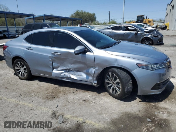2015 Acura TLX with VIN 19UUB1F37FA026831, listed as a Copart auction lot 58737345 with 113,436 mi miles and Salvage title. Bid and sale history available at DreamBid. Image 4.