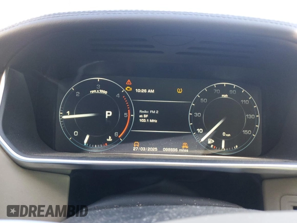 2016 Land Rover Range Rover HSE z VIN SALGS2KF7GA244473, wystawiony jako Copart lot #50441615 z przebiegiem 98 696 mil mil oraz Szkoda całkowita • Salvage title. Historia ofert i sprzedaży dostępna na DreamBid. Obrazek 9.
