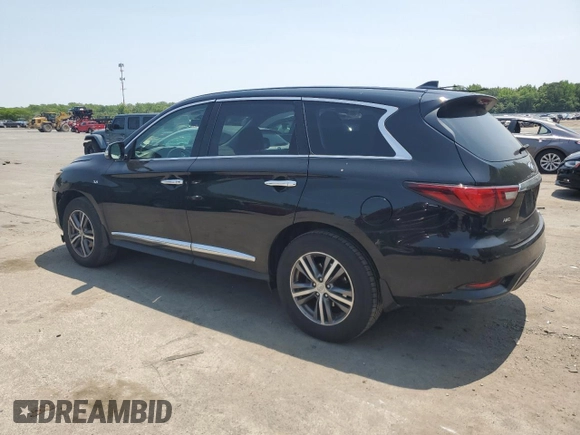 2020 Infiniti QX60 Pure with VIN 5N1DL0MM7LC518210, listed as a Copart auction lot 59403765 with 55,171 mi miles and Salvage title. Bid and sale history available at DreamBid. Image 2.