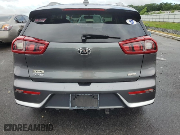 2017 Kia Niro Touring Launch Edition with VIN KNDCC3LC6H5096050, listed as a Copart auction lot 60700474 with 53,129 mi miles and Salvage Title. Bid and sale history available at carsss.com. Image 6.
