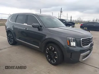2023 Kia Telluride SX Prestige X-Pro with VIN 5XYP5DGC3PG329805, listed as a IAAI auction lot 41289569 with 44,380 mi miles and . Bid and sale history available at DreamBid. Image 1.