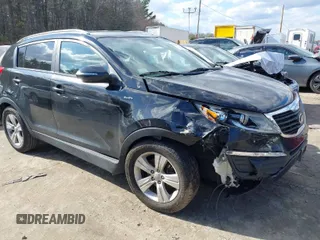 2013 Kia Sportage LX with VIN KNDPBCA25D7463016, listed as a IAAI auction lot 41822062 with 131,107 mi miles and . Bid and sale history available at carsss.com. Image 1.