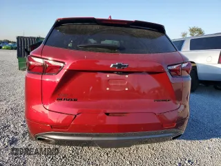 2020 Chevrolet Blazer Premier with VIN 3GNKBFRS5LS589769, listed as a Copart auction lot 87609735 with 53,384 mi miles and Salvage title. Bid and sale history available at DreamBid. Image 6.