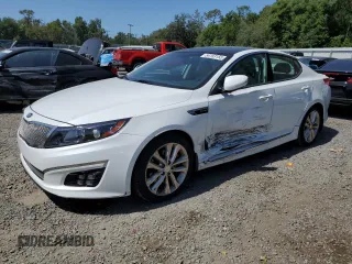 2015 Kia Optima SX Turbo with VIN 5XXGR4A60FG516459, listed as a Copart auction lot 54153155 with 66,643 mi miles and Salvage Title. Bid and sale history available at carsss.com. Image 1.