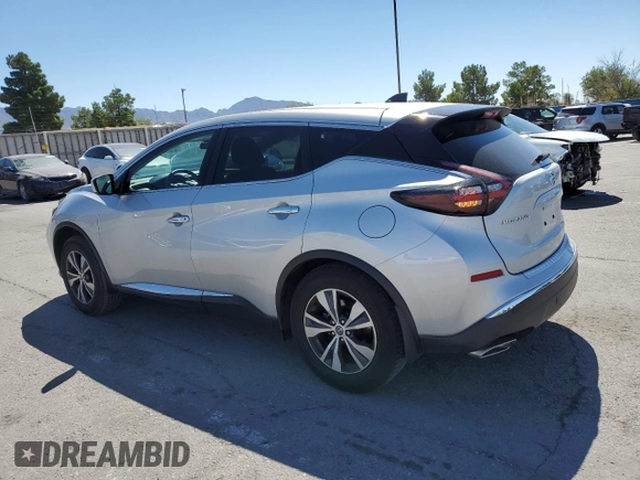 2022 Nissan Murano S with VIN 5N1AZ2AJ8NC108980, listed as a Copart auction lot 71496214 with 15,891 mi miles and Salvage Title. Bid and sale history available at DreamBid. Image 2.