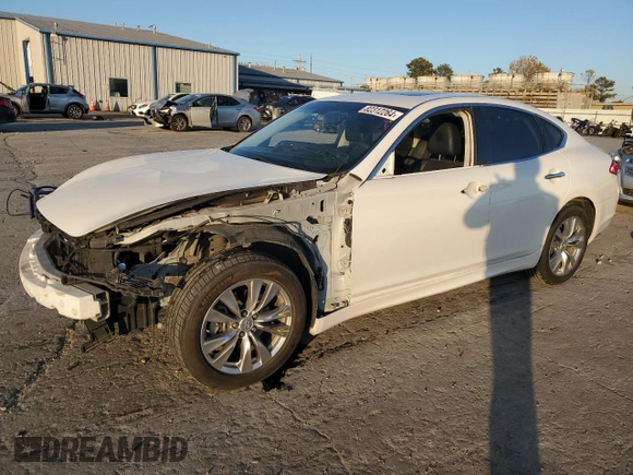 2013 Infiniti M37 with VIN JN1BY1AR3DM604924, listed as a Copart auction lot 82312264 with 110,159 mi miles and Salvage Title. Bid and sale history available at carsss.com. Image 1.