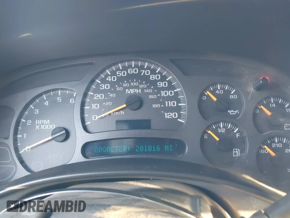 2004 Chevrolet Suburban LT with VIN 3GNEC16T24G317159, listed as a IAAI auction lot 41454418 with 201,016 mi miles and . Bid and sale history available at DreamBid. Image 7.
