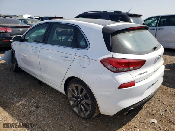 2018 Hyundai Elantra GT Sport with VIN KMHH55LC7JU082080, listed as a Copart auction lot 68723884 with 38,867 mi miles and Salvage Title. Bid and sale history available at carsss.com. Image 2.