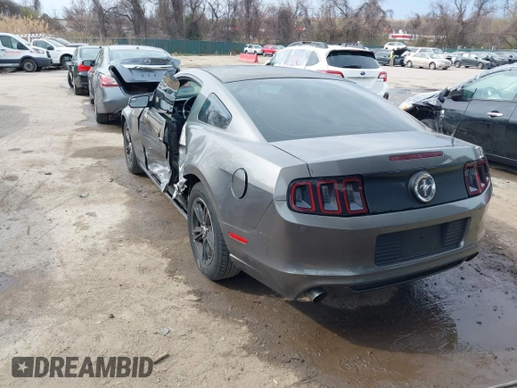 2014 Ford Mustang V6 with VIN 1ZVBP8AM1E5277123, listed as a IAAI auction lot 41917529 with 121,631 mi miles. Bid and sale history available at carsss.com. Image 3.