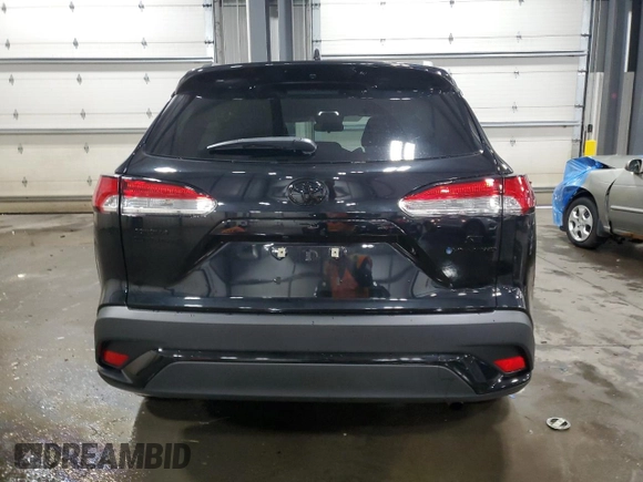 2025 Toyota Corolla Cross Hybrid S with VIN 7MUFBABG9SV065228, listed as a Copart auction lot 58408535 with 14,965 mi miles and Salvage title. Bid and sale history available at DreamBid. Image 6.