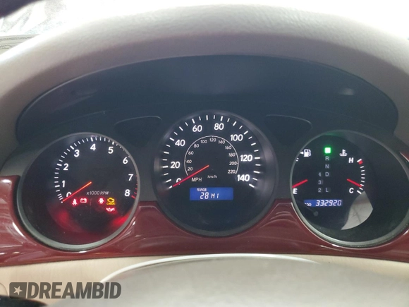 2003 Lexus ES 300 with VIN JTHBF30G030105503, listed as a Copart auction lot 53875065 with 332,920 mi miles and Salvage Title. Bid and sale history available at DreamBid. Image 9.