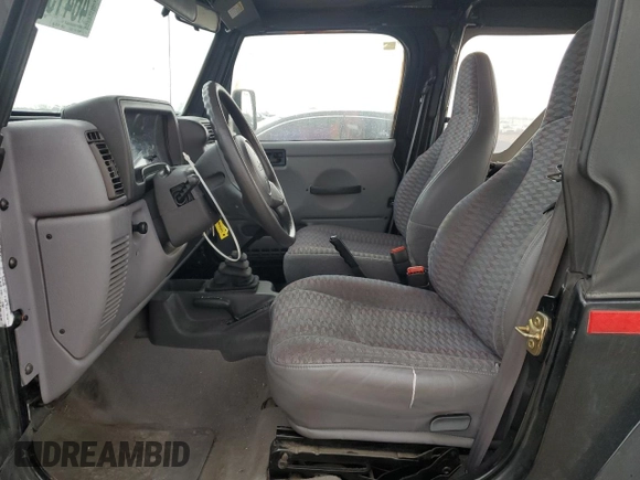 1998 Jeep Wrangler SE with VIN 1J4FY29P2WP776252, listed as a Copart auction lot 46415865 with 96,215 mi miles and Salvage Title. Bid and sale history available at carsss.com. Image 7.