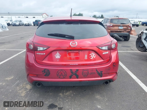 2018 Mazda 3 Touring with VIN 3MZBN1L33JM187560, listed as a IAAI auction lot 41692954 with 58,396 mi miles. Bid and sale history available at carsss.com. Image 17.
