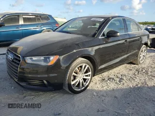 2015 Audi A3 2.0 TDI Premium with VIN WAUAJGFF1F1033935, listed as a Copart auction lot 44693345 with 104,467 mi miles and Salvage Title. Bid and sale history available at carsss.com. Image 1.