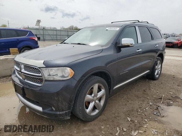 2013 Dodge Durango Citadel with VIN 1C4SDHET9DC562563, listed as a Copart auction lot 51685565 with 208,499 mi miles and Clean Title. Bid and sale history available at carsss.com. Image 1.
