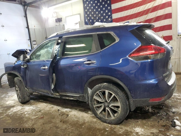 2017 Nissan Rogue SV with VIN 5N1AT2MVXHC777496, listed as a Copart auction lot 45189535 with 0 mi miles and Salvage Title. Bid and sale history available at carsss.com. Image 2.