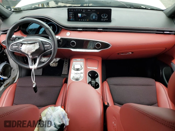 2023 Genesis GV70 2.5T with VIN KMUMADTB4PU103750, listed as a Copart auction lot 61221365 with 37,092 mi miles and Salvage title. Bid and sale history available at DreamBid. Image 8.